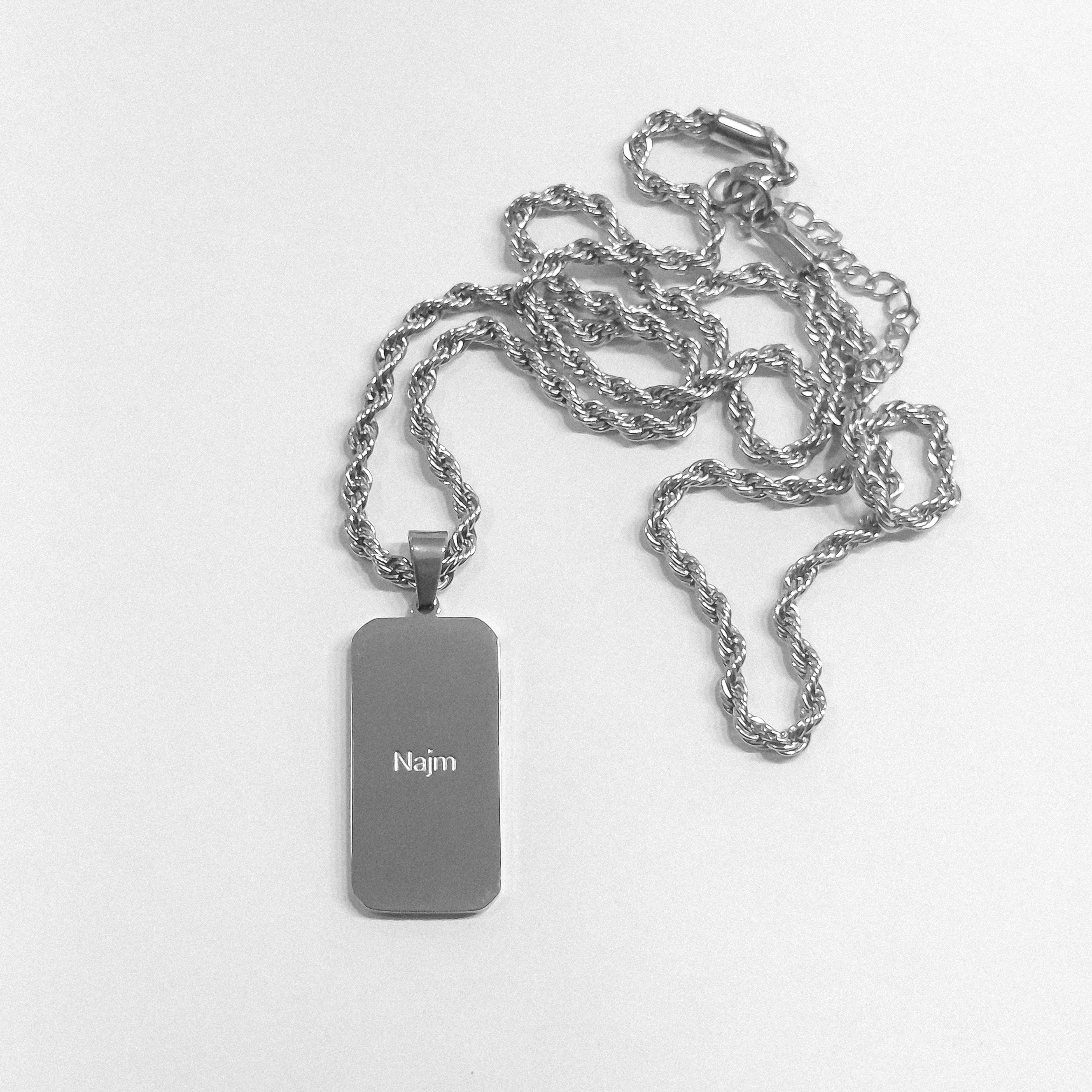 Ayatul Kursi Tag Necklace - Silver