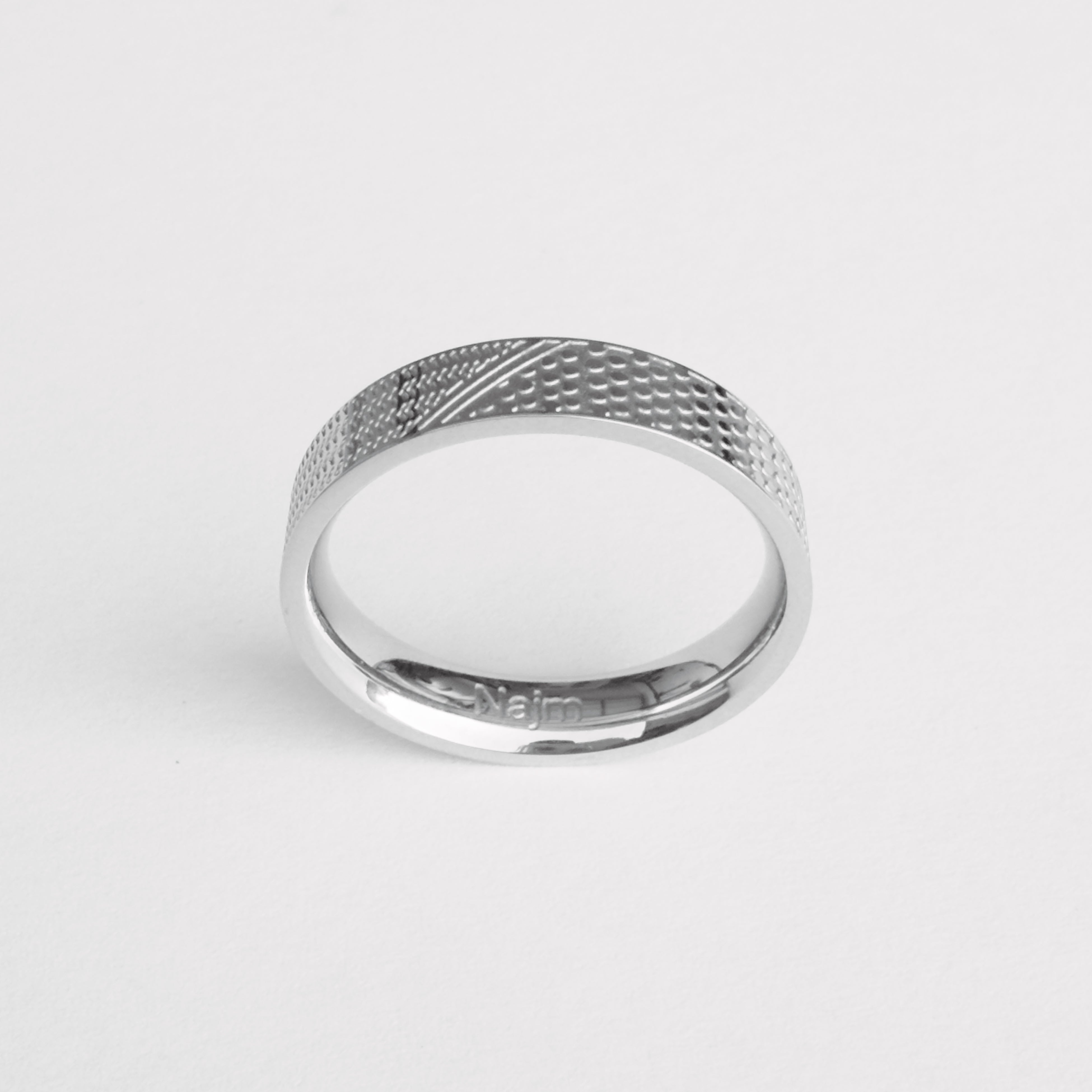 Keffiyeh Ring - Silver